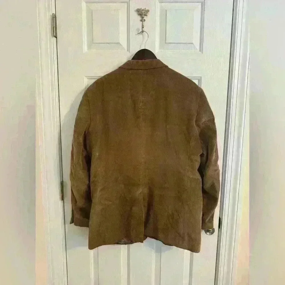 Saddlebred Blazer 44R  brown corduroy single breasted pocket